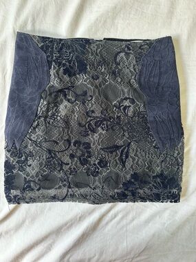 Somedays Lovin Navy Lace Mini Skirt